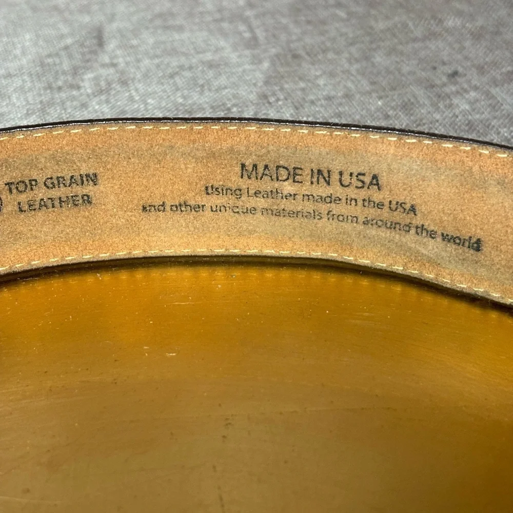 2/$30 Justin Top Grain Leather Men’s Belt Size 38